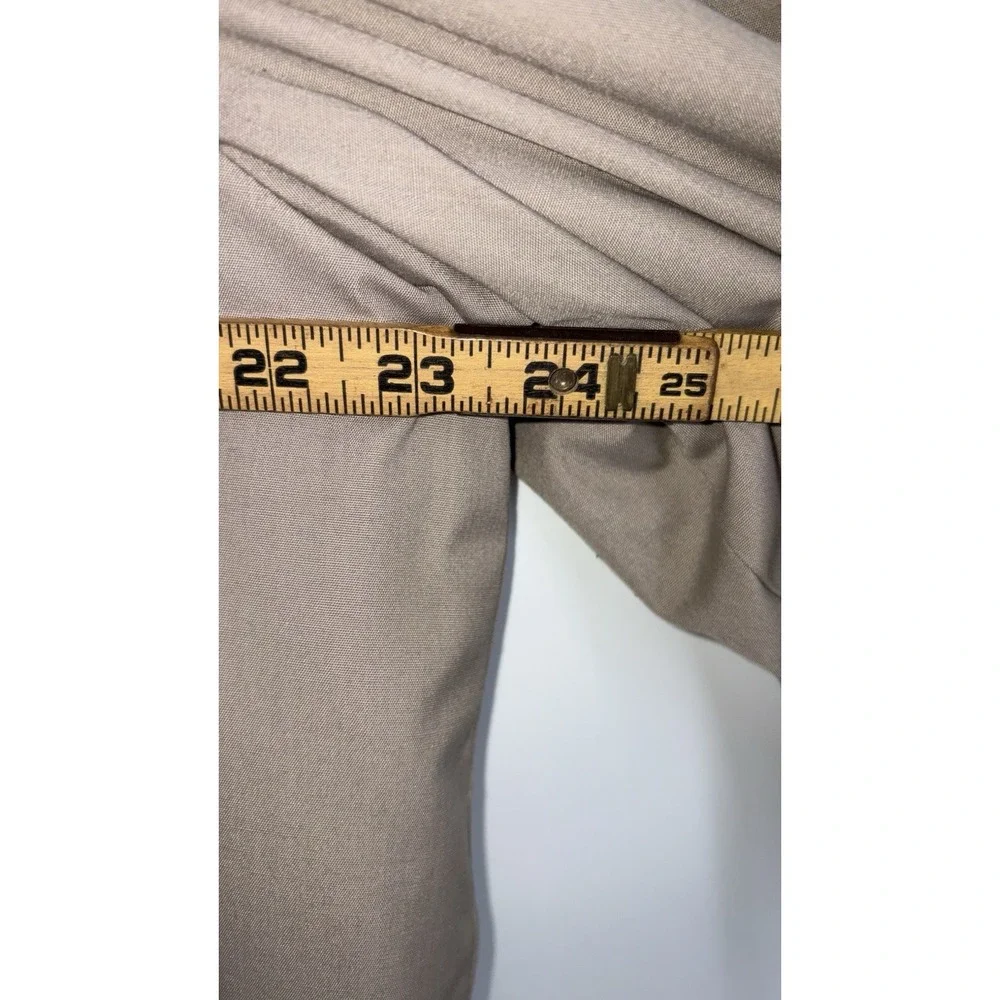 London Fog Maincoats Trench Coat Mens 42R Lined Tan Made in USA Classic VTG